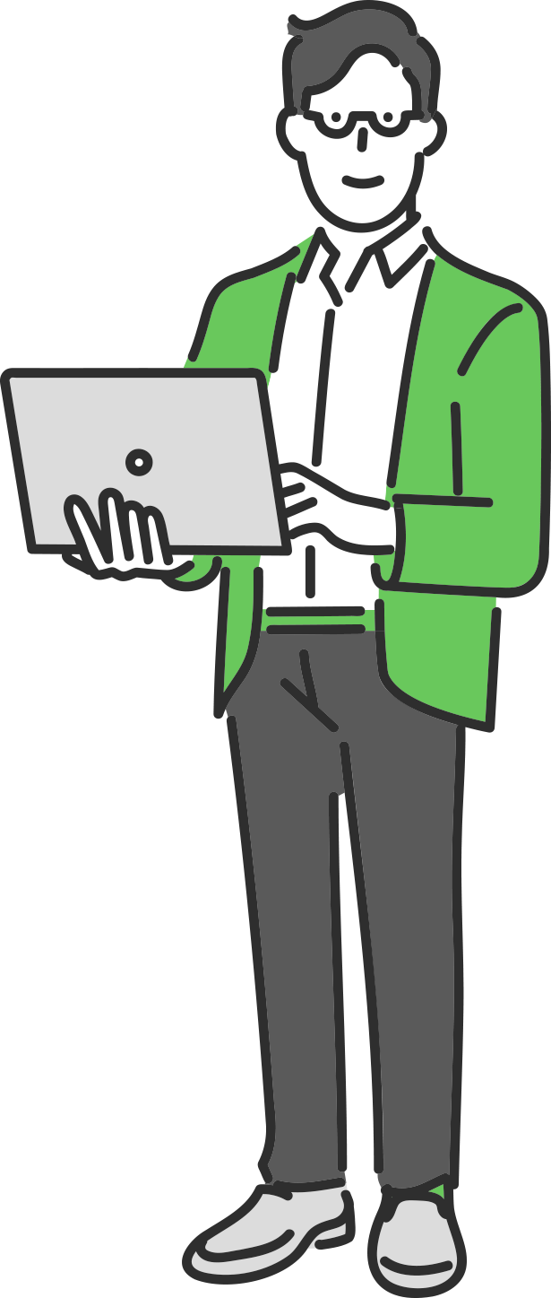働く男性のイラスト